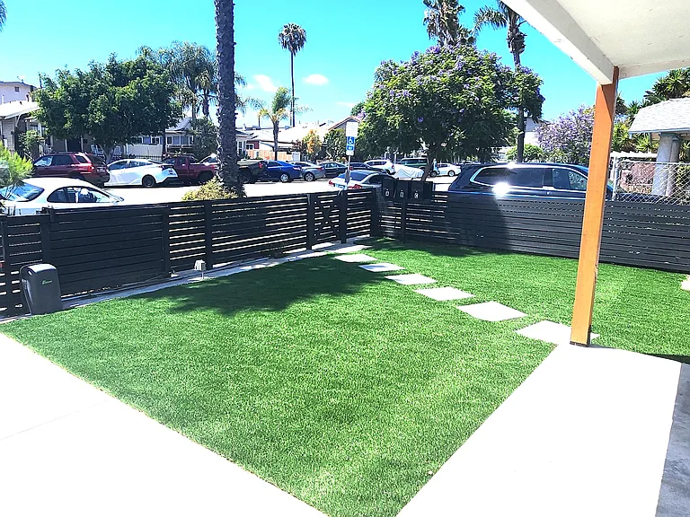 Beautiful front yard oasis