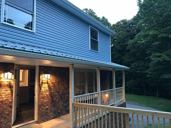 Front Porch lights shining.