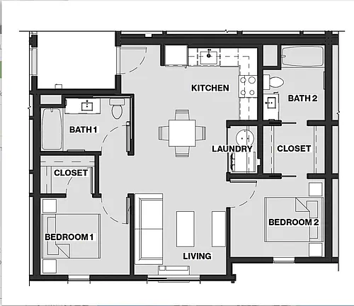 Floor plan 2x2 Big