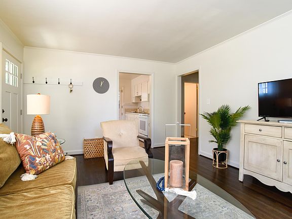 Hall way to bedrooms off Den