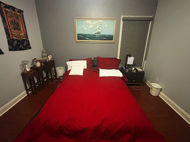 12x13 second bedroom with walk in closet.