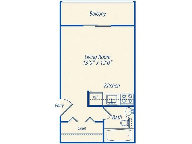 Floor plan The Chamblee Studio