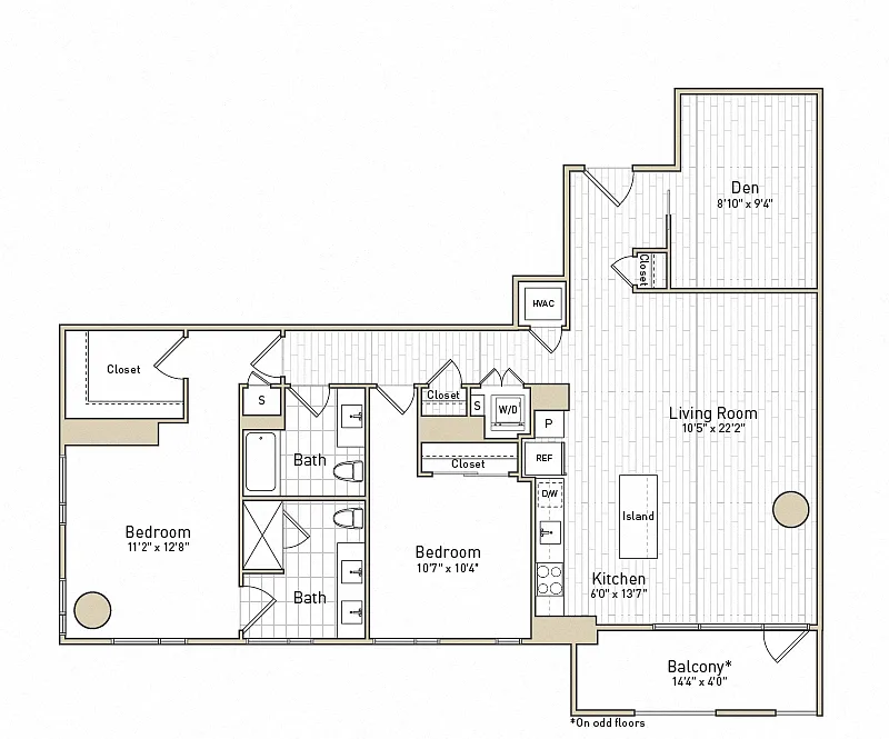 Floor plan B21D - Rise