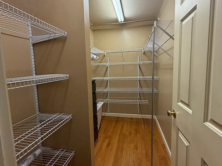 Walk in closet in bedroom #1.