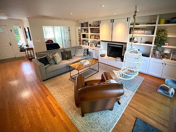 Entryway, guest room, and living room...