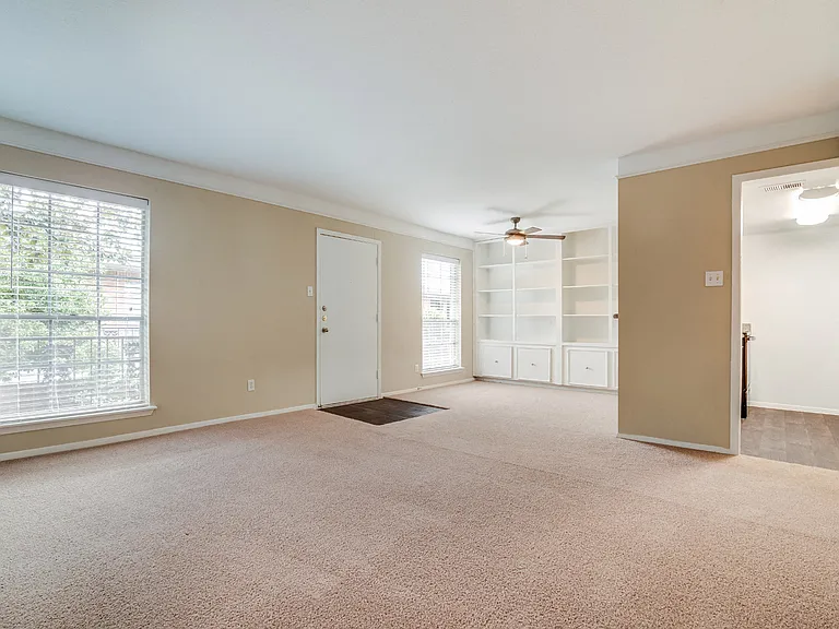 Built-in living room storage