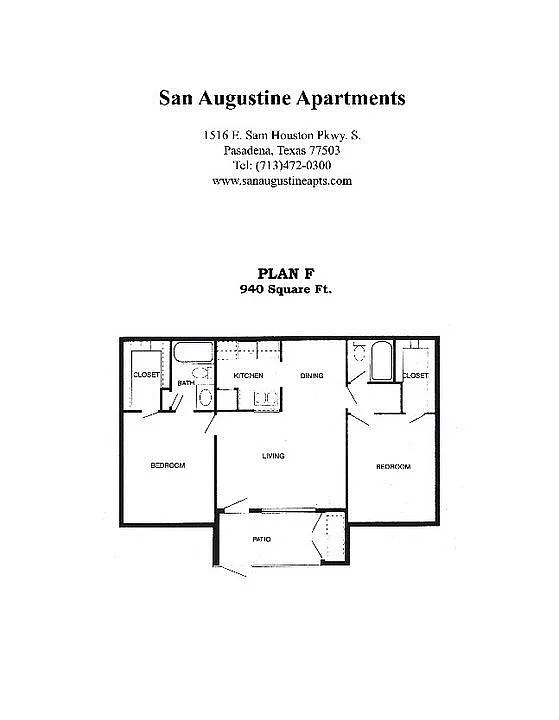 Floor plan Floorplan F