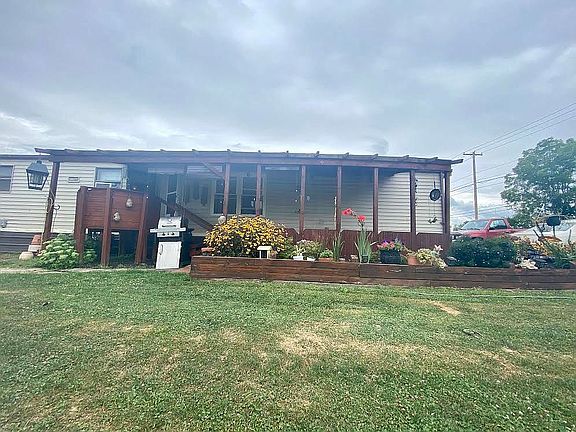 Wooden Porch and Garden Wall