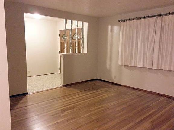 front door and living room area