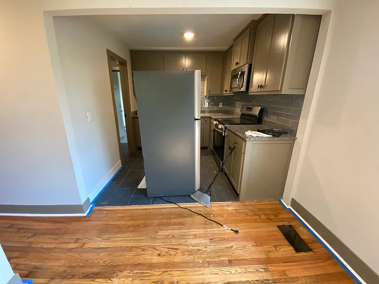 Kitchen area (fridge will be moved back)