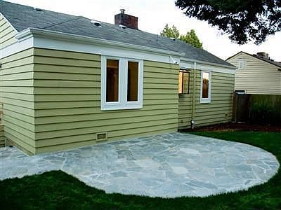 New natural stone patio to enjoy warm summer & autumn evenings.