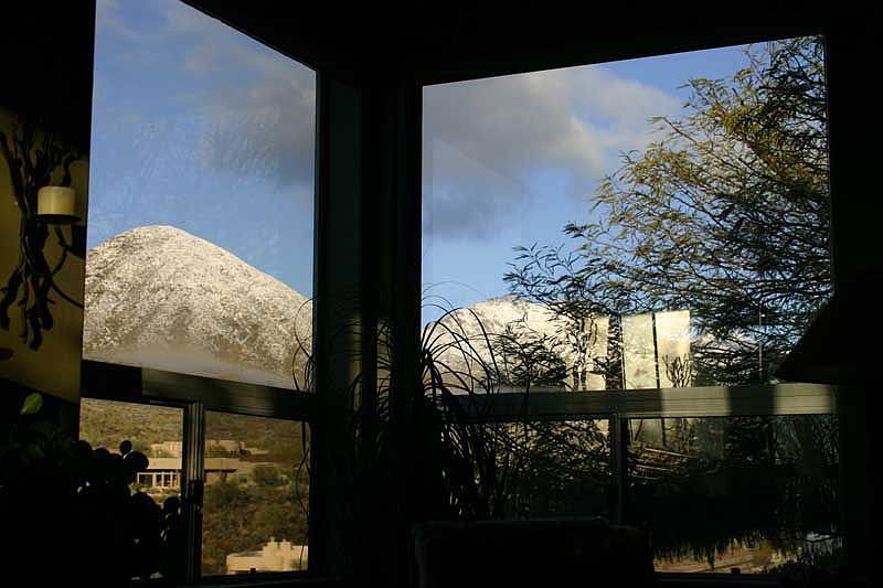 Snow-capped McDowell Mtns