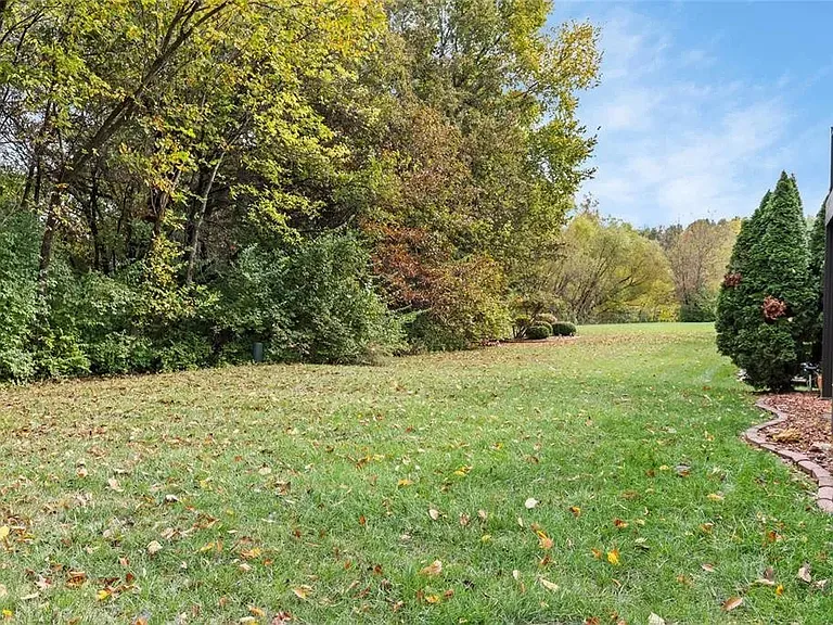 Wooded backyard provides privacy