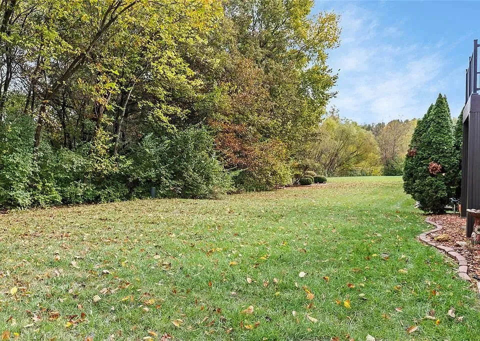 Wooded backyard provides privacy