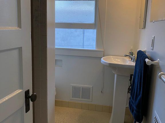 Bathroom with shower.