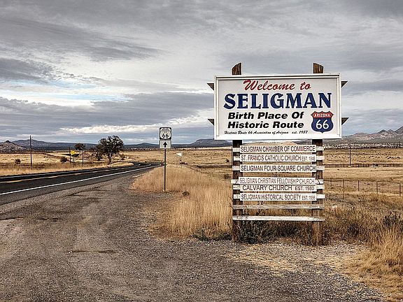 Welcome To Seligman Sign