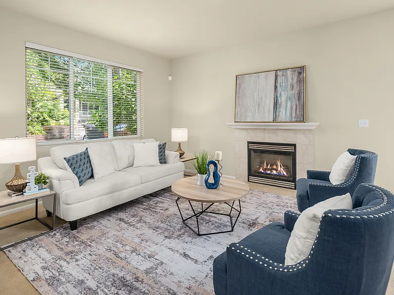 Cozy Fireplace in the Living Room