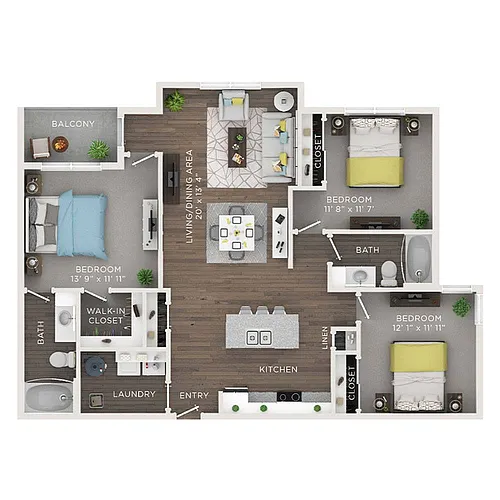 Floor plan D1- Daylily