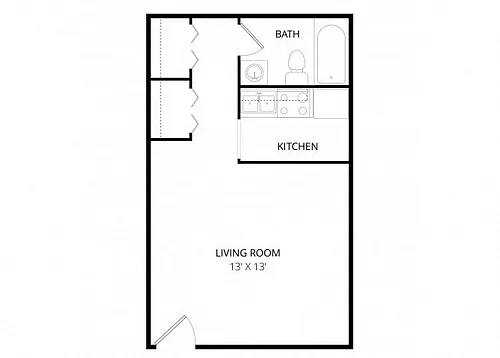 Floor plan Studio