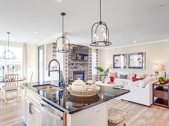 Island overlooking great room