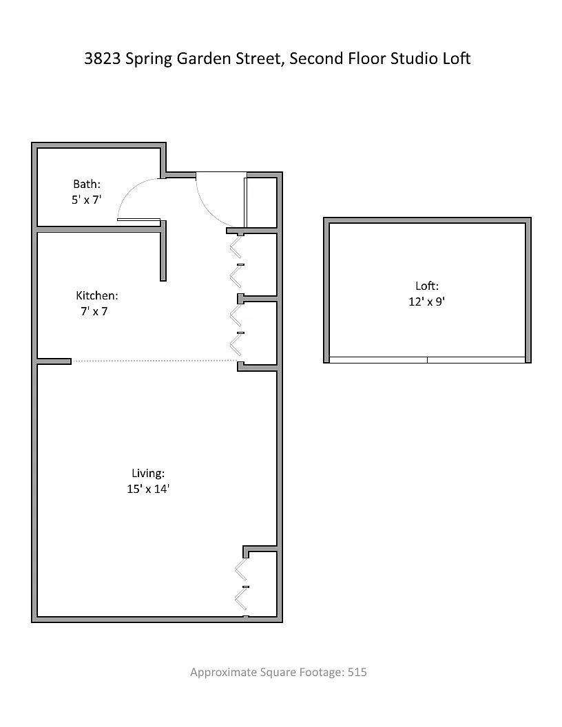 Floor plan Studio