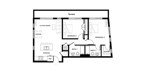Floor plan Penthouse B4 815 Collection