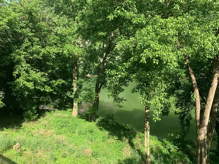 View of the Kentucky river from the deck