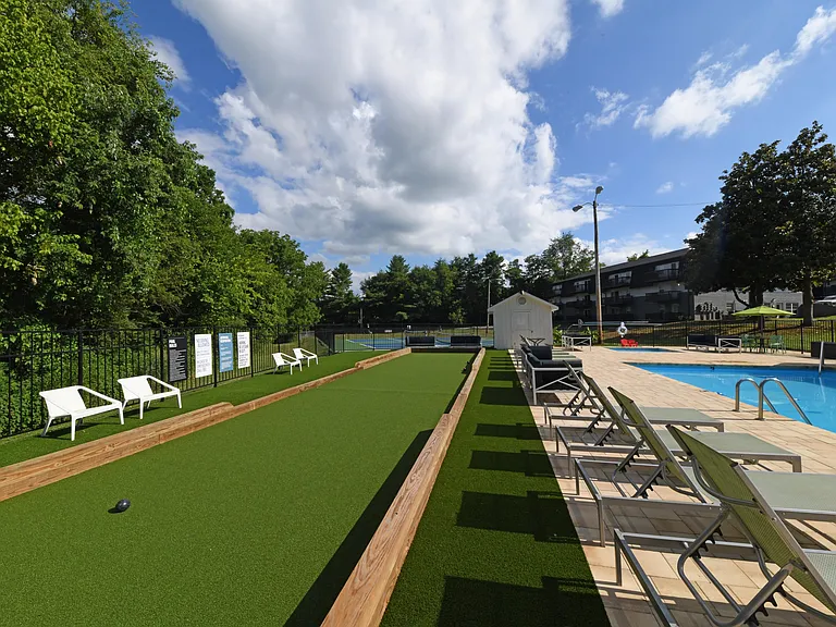 Bocce court and Swimming Pool