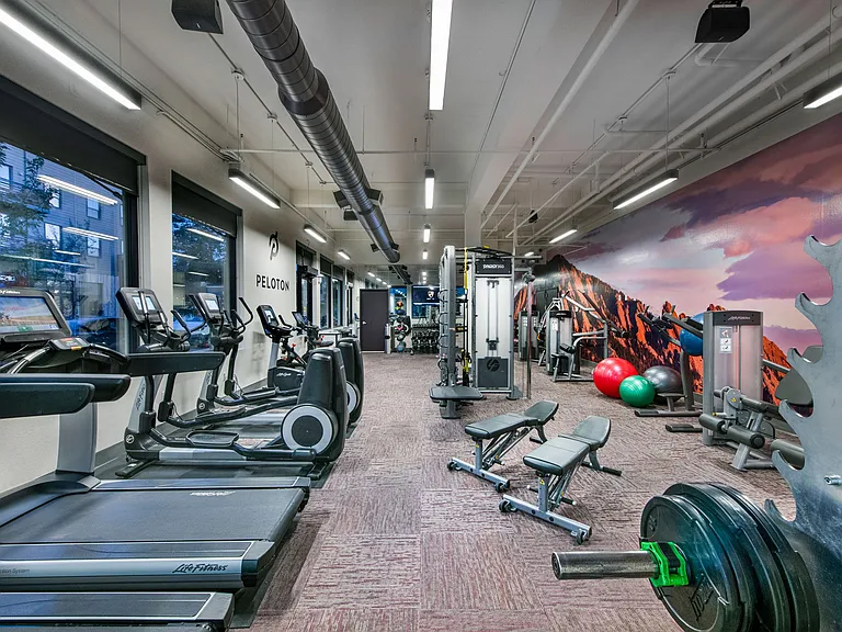 Fitness Center with Peloton Bike