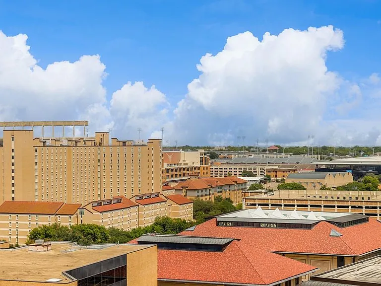 Balcony view over campus