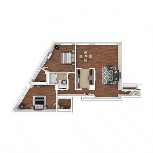 Floor plan 2 BEDROOM