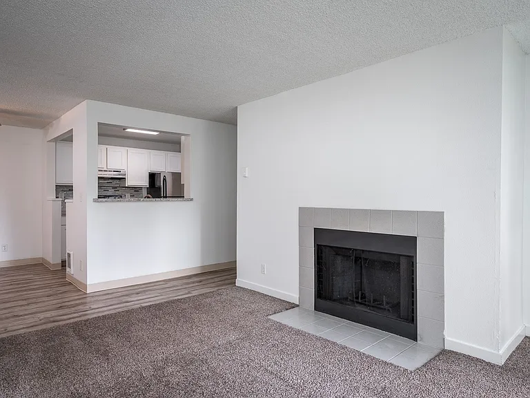 Riverwood Heights | Living Room with Fireplace
