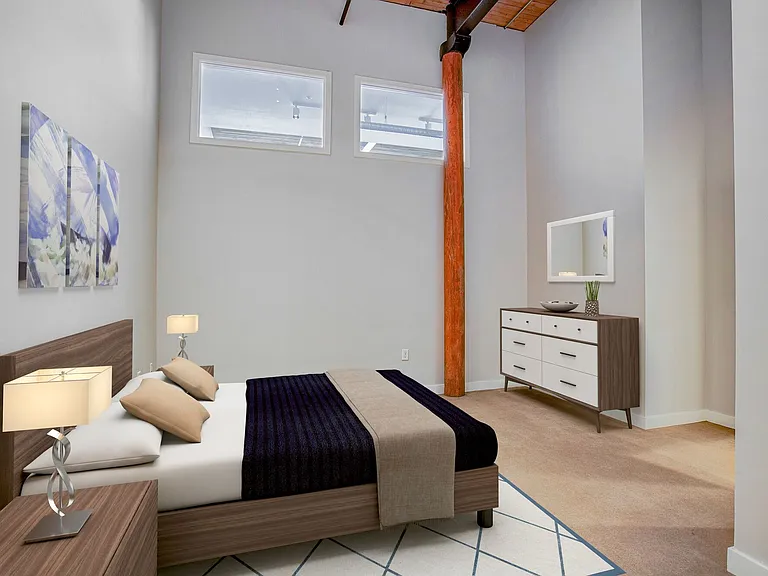 Carpeted Bedroom