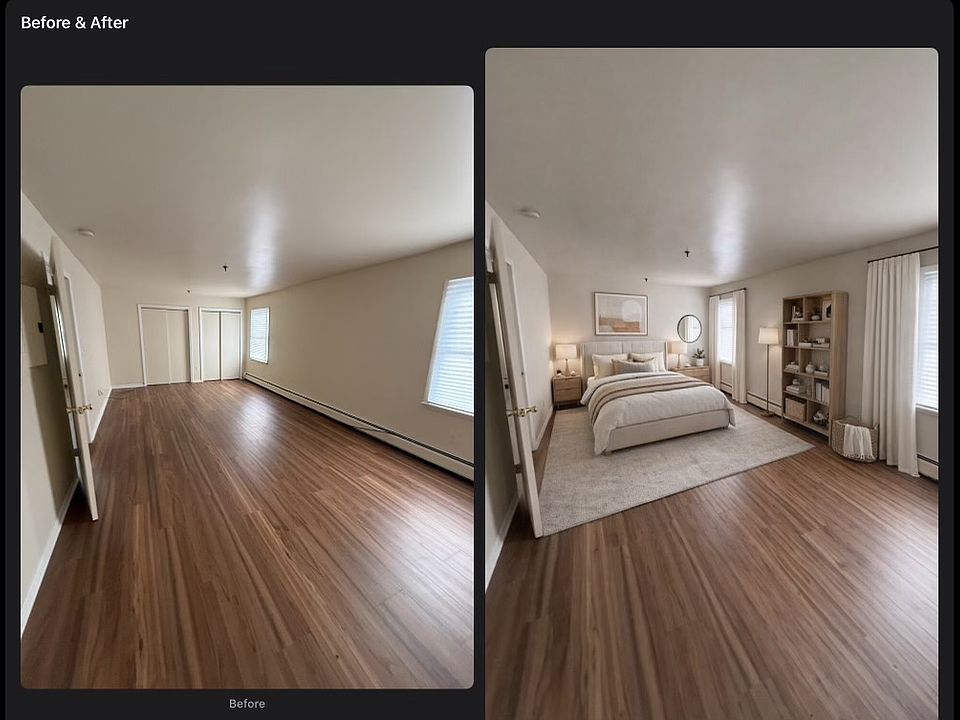 Large Bedroom with Large closets
Virtually staged