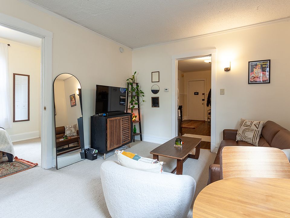 Living room looking toward kitchen