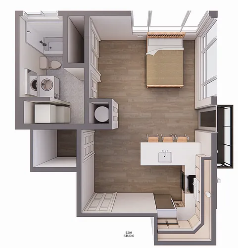 Floor plan 201 E