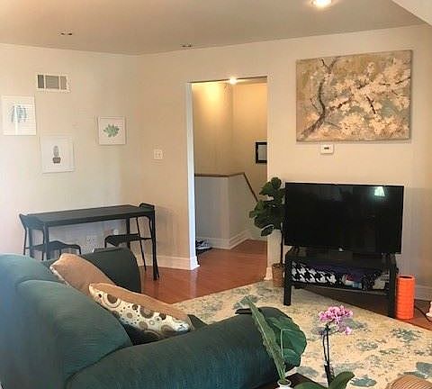Living room & Hallway to second bedroom
