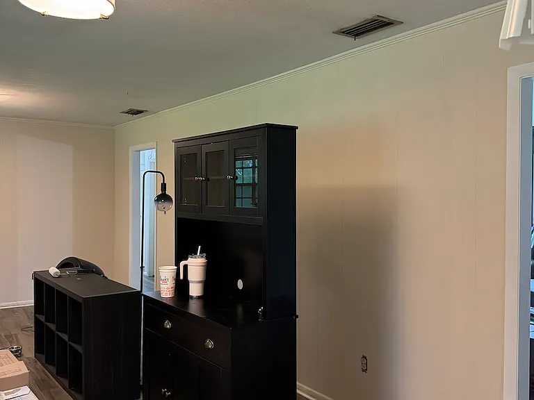Dining room with fresh paint