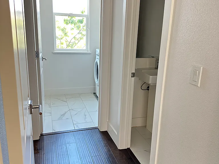 Second Floor - Half-bath and washer/dryer