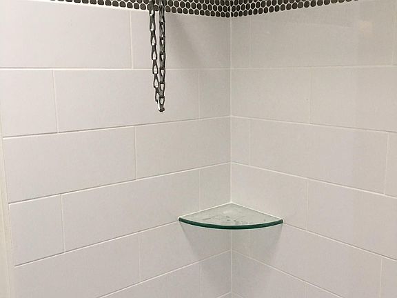 tiled bathtub
