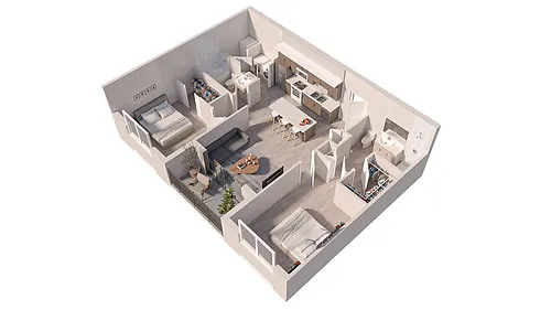 Floor plan 2BRA
