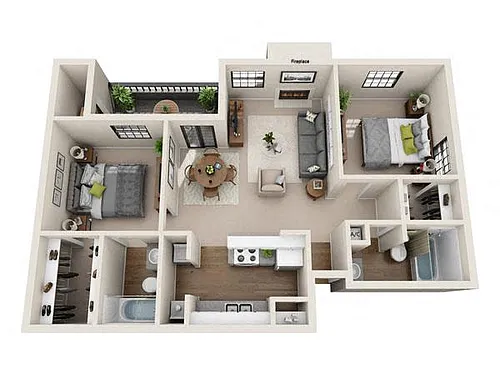 Floor plan 2 Bedroom