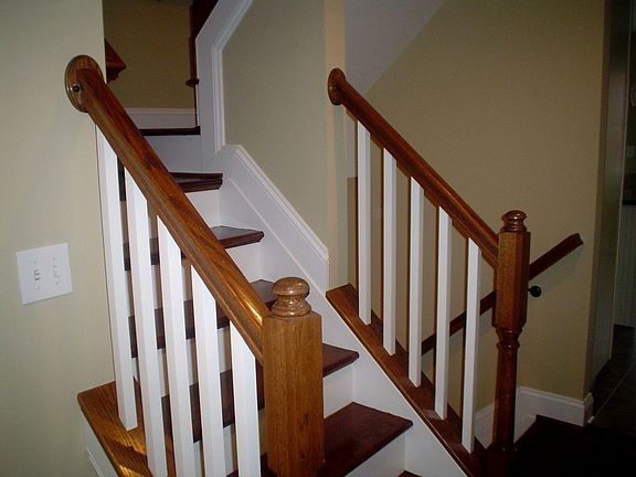 New staircases and trim throughout home