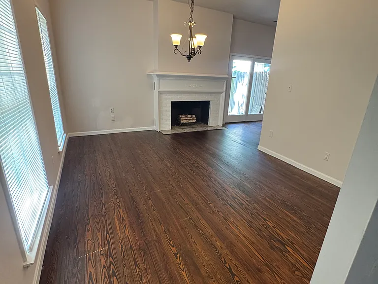 Dinning room and rear door. Kitchen adjacent to rear door.