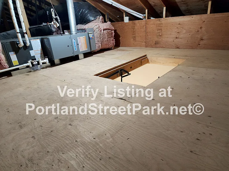 Attic storage over garage