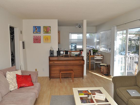Large Bright Living room with wood floors