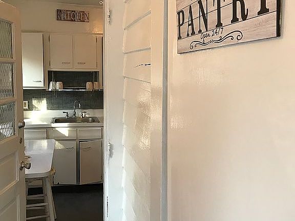 Back door going into kitchen