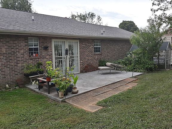 Back patio from yard