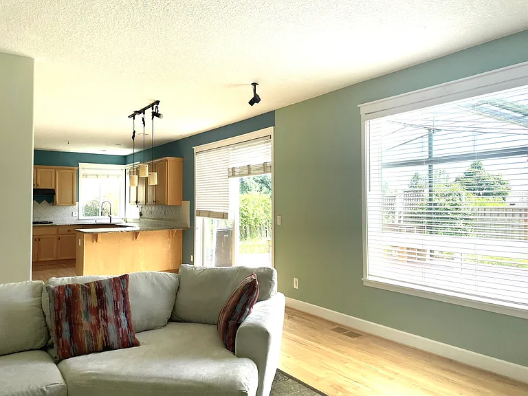 View of kitchen from great room
