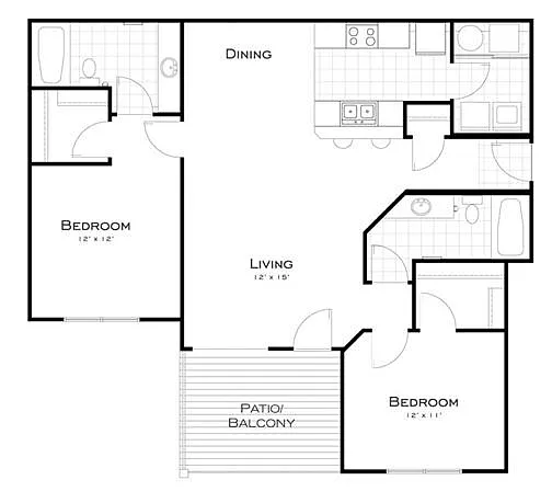 Floor plan Ann Arbor/Flat
